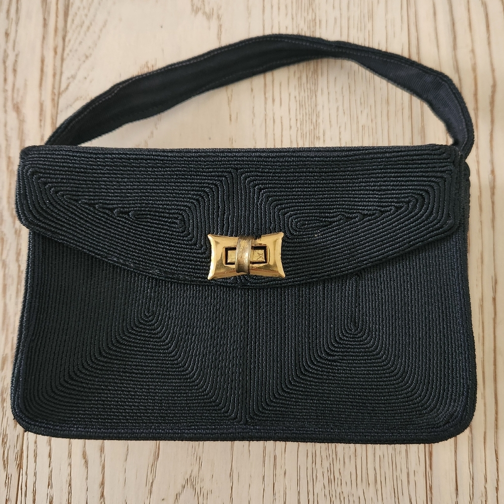 Vintage Genuine Corde Purse Black